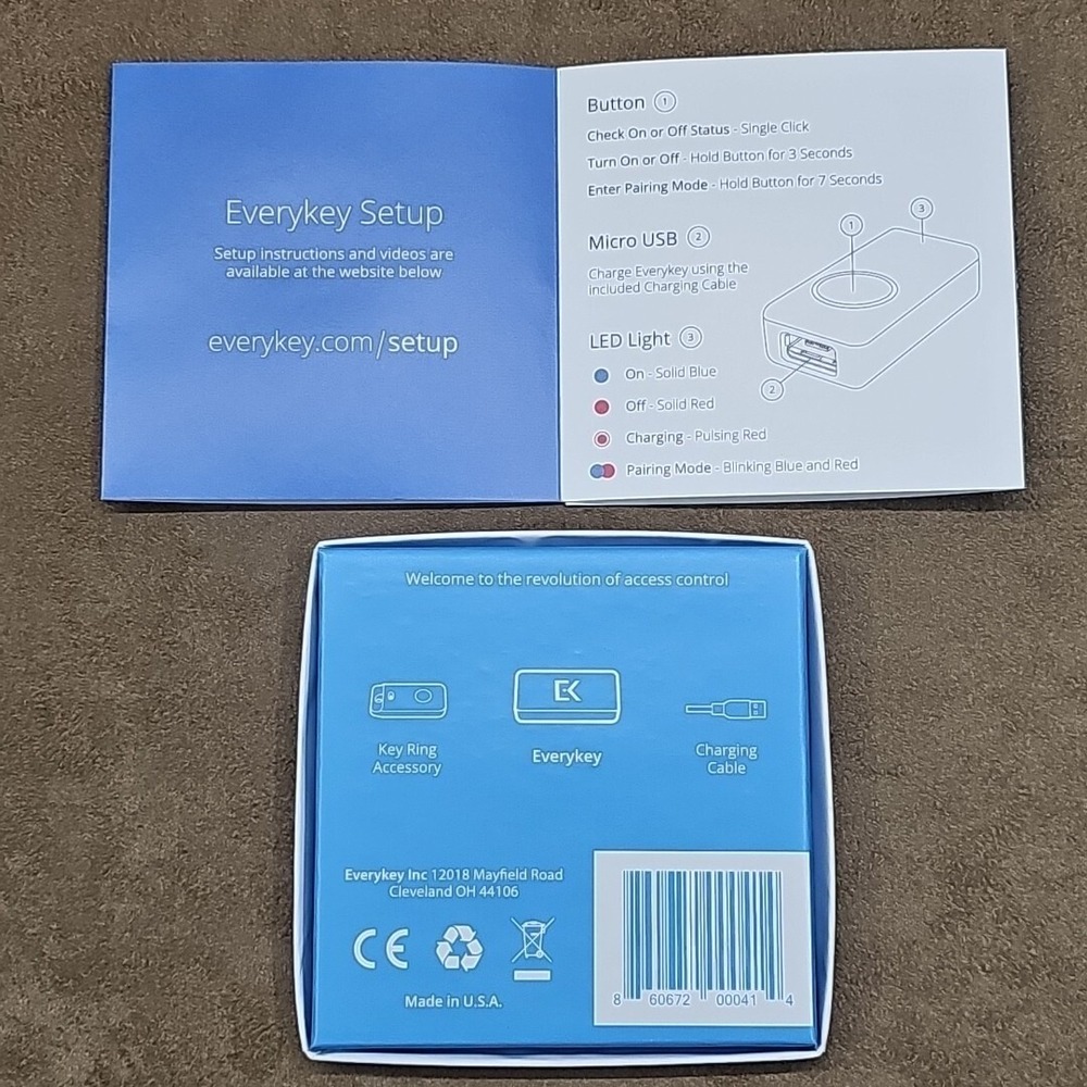 Everykey Universal Password Smart Key Bluetooth Military Grade‎ Encryption New - Picture 3 of 6